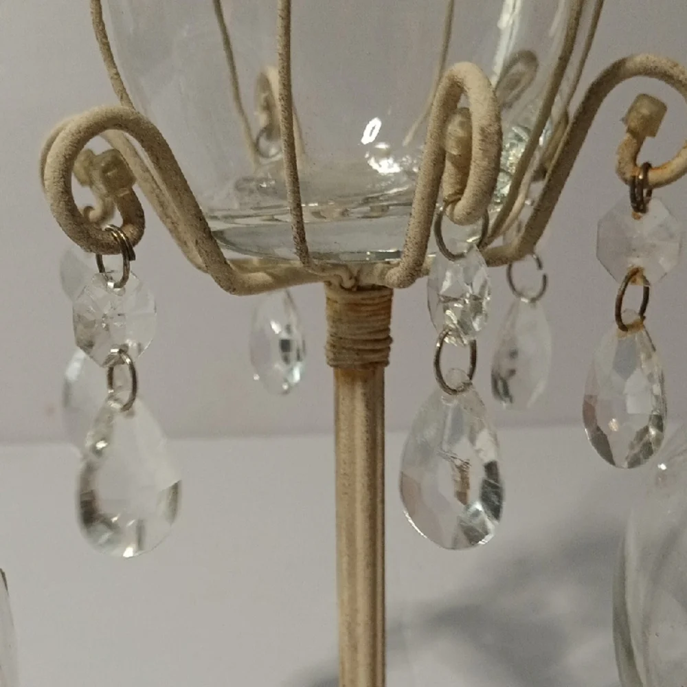 Shabby Chic/Rustic Candle Holder Set Of 3